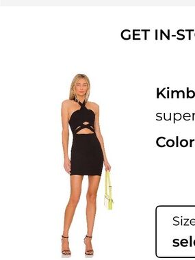 superdown Black Halter Cutout Mini Dress